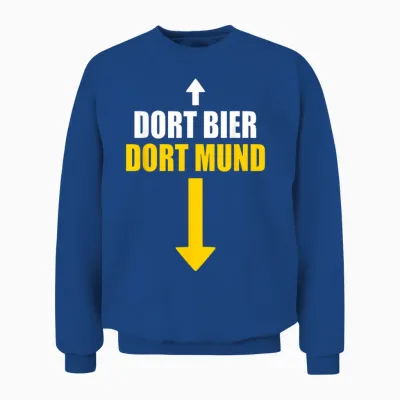 Dortmund Dort Mund Dort Beer Arrow T-Shirt, Black Unisex Sweatshirt - Royal