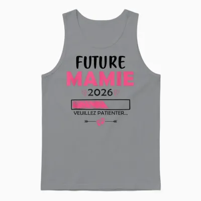 Pregnancy Announcement Grandma Unisex Tank Top - Sport Grey