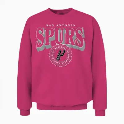 Nba – San Antonio Spurs – Curved Crest Unisex Sweatshirt - Heliconia