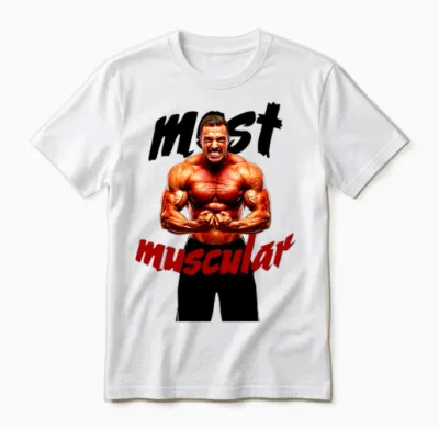 Gym Shirt, Most Muscular Pump Cover,gym Lover Gift Unisex T-Shirt - White