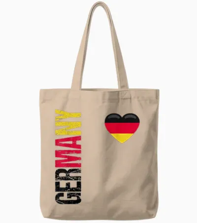 Germany Fußball Deutschland Flagge Trikot Tote Bags - Natural