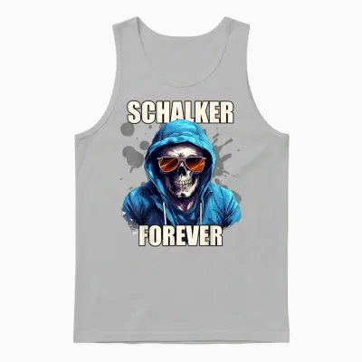 Schalke T-Shirt Gelsenkirchen Saying City Souvenir Fan T-Shirt, Black Unisex Tank Top - Ash