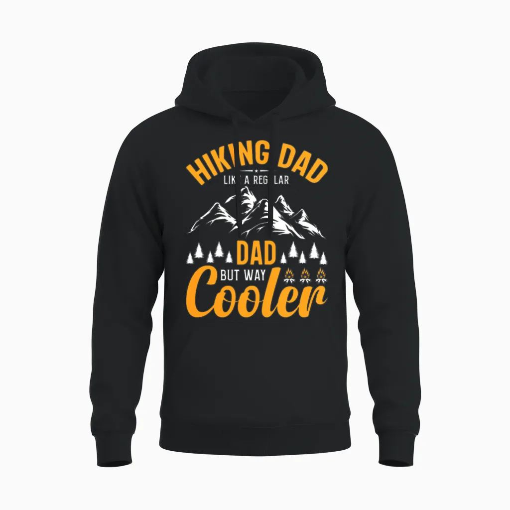 Hiking Dad & Outdoors Unisex Hoodie in Black