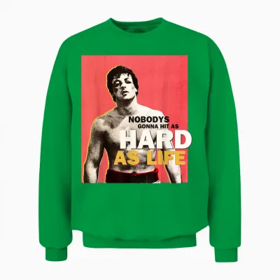 Rocky Hit So Hart Wie Das Leben Unisex Sweatshirt - Irish Green