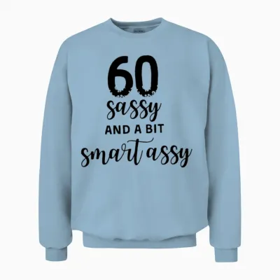 60th Birthday Gifts Unisex Sweatshirt - Light Blue