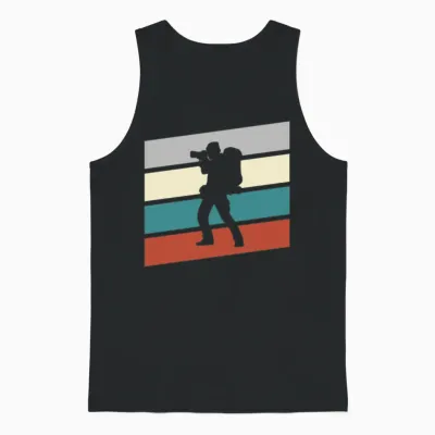 Photographer Retro Unisex Tank Top - Black