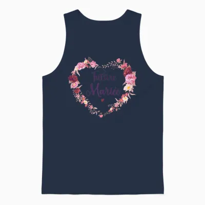 Evjf Future Bride Crown Evjf Terracotta Bride Future T-Shirt, White Unisex Tank Top - Navy