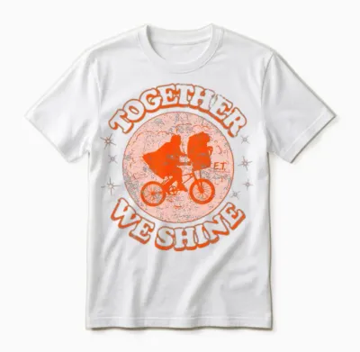 E.t. the Extra-Terrestrial Together We Shine Unisex T-Shirt - White