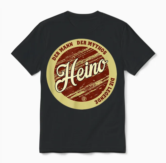 Heino Der Mann Der Mythos Die Legende Vornamen Unisex T-Shirt in Black