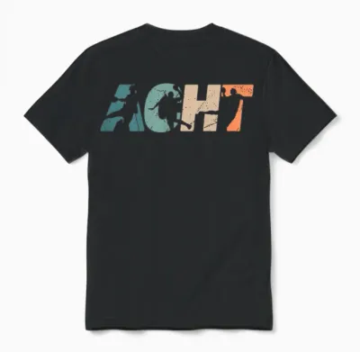 8. Geburtstag Retro Handball Fan Spieler 8 Jahre Junge Unisex T-Shirt - Black