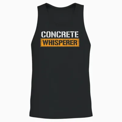 Concrete Whisperer Concrete Unisex Tank Top - Black