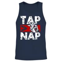 Tap Nap Bjj Martial Arts Grapplers Brazilian Unisex Tank Top - Navy – 2