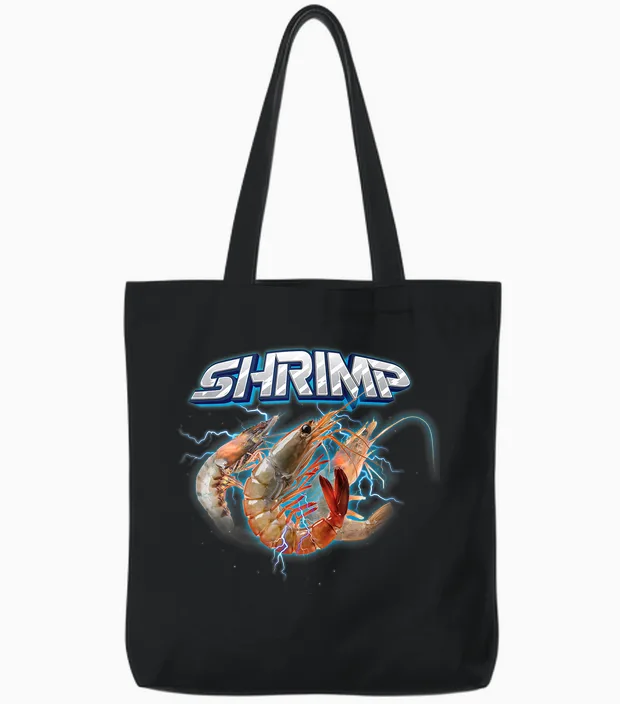 Lustiges Garnelenhemd - Klassisches Rock Shrimp Shirt - Shrimp Tote Bags in Black