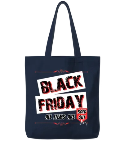 Funny Black Friday Sold Out Tote Bags - Navy