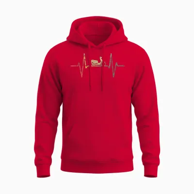 Mofa Moped Retro Unisex Hoodie - Red