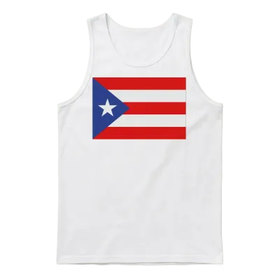 Puerto Rico Unisex Tank Top - White