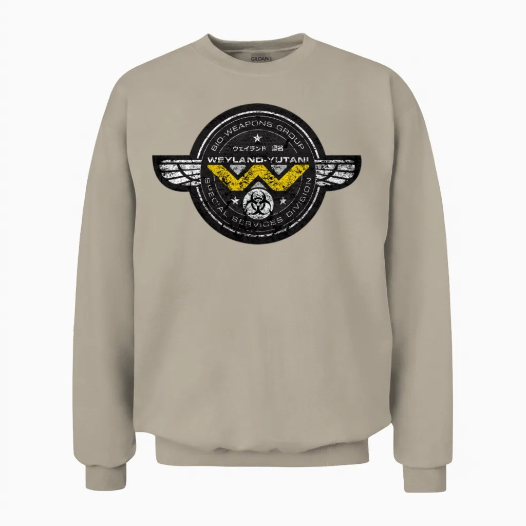 Weyland Yutani Bio Weapons Group Unisex Sweatshirt in Sand