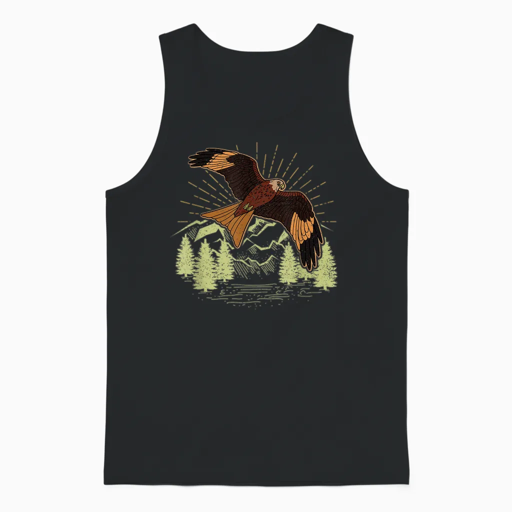 Rotmilan Greifvogel Vogel Biologe Ornithologe Vogelmotiv Unisex Tank Top in Black