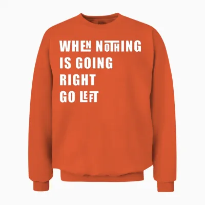 Funny Design Unisex Sweatshirt - Orange