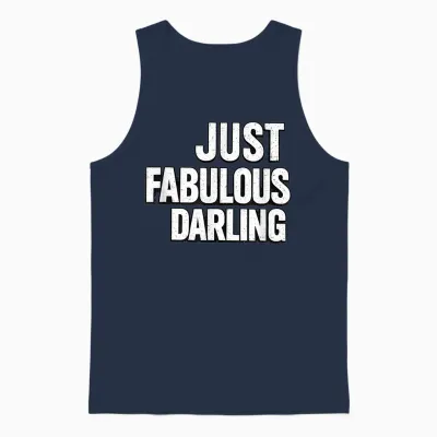 Just Fabulous Darling Style Vintage Glamour Unisex Tank Top - Navy