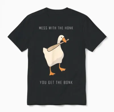 Untitled Goose Game Lustiges Familienspiel Unisex T-Shirt - Black