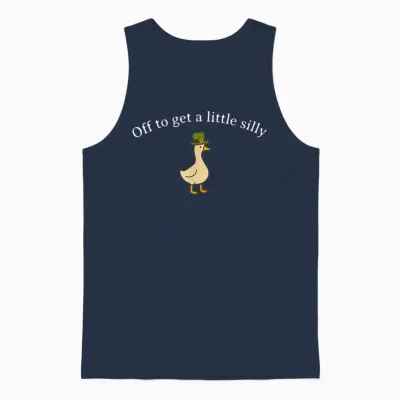 Funny off to Get Little Silly Goose Party St Patricks Day Unisex Tank Top - Navy