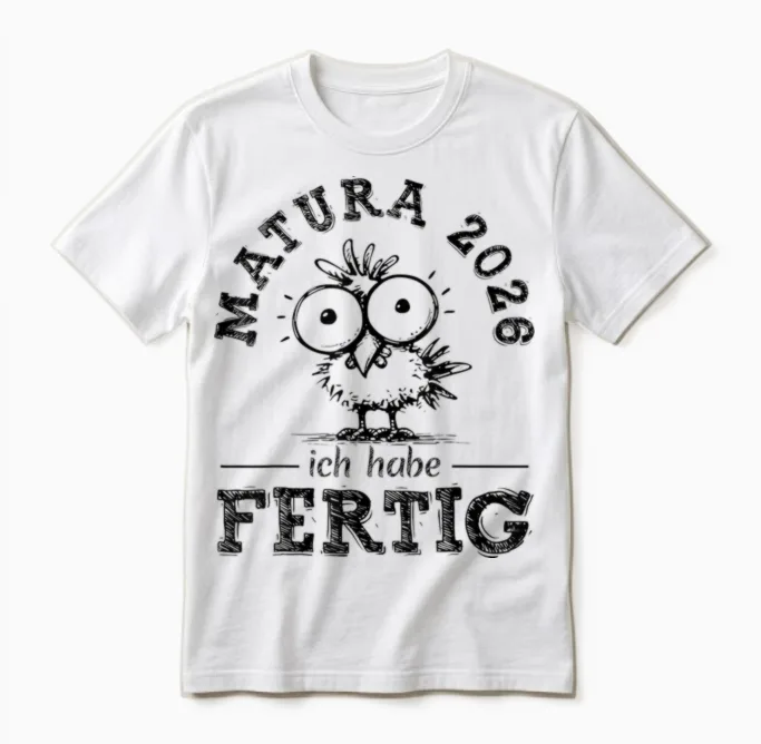 Matura 2026 Ich Habe Fertig! | Maturant | Maturantin Unisex T-Shirt in White