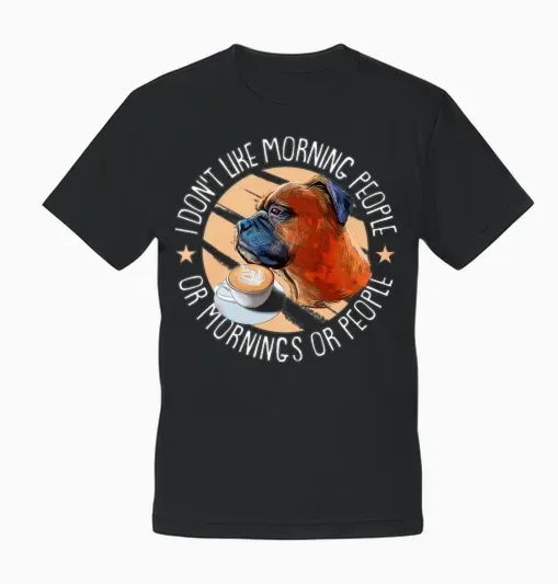 Boxer Dogs Unisex T-Shirt - Black