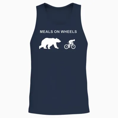 Meals on Wheels Unisex Tank Top - Navy