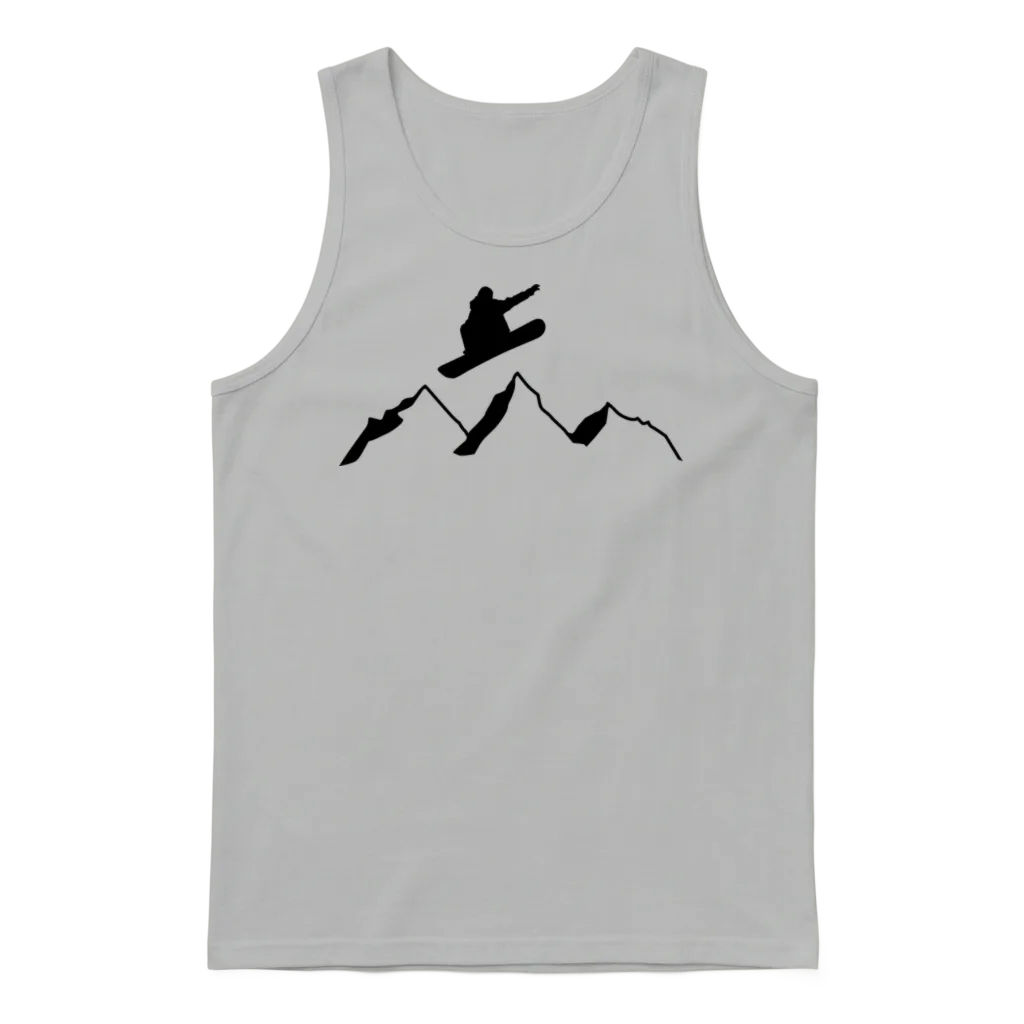 Snowboarding! Unisex Tank Top - Ash