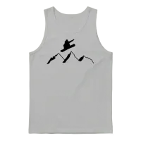 Snowboarding! Unisex Tank Top - Ash – 1