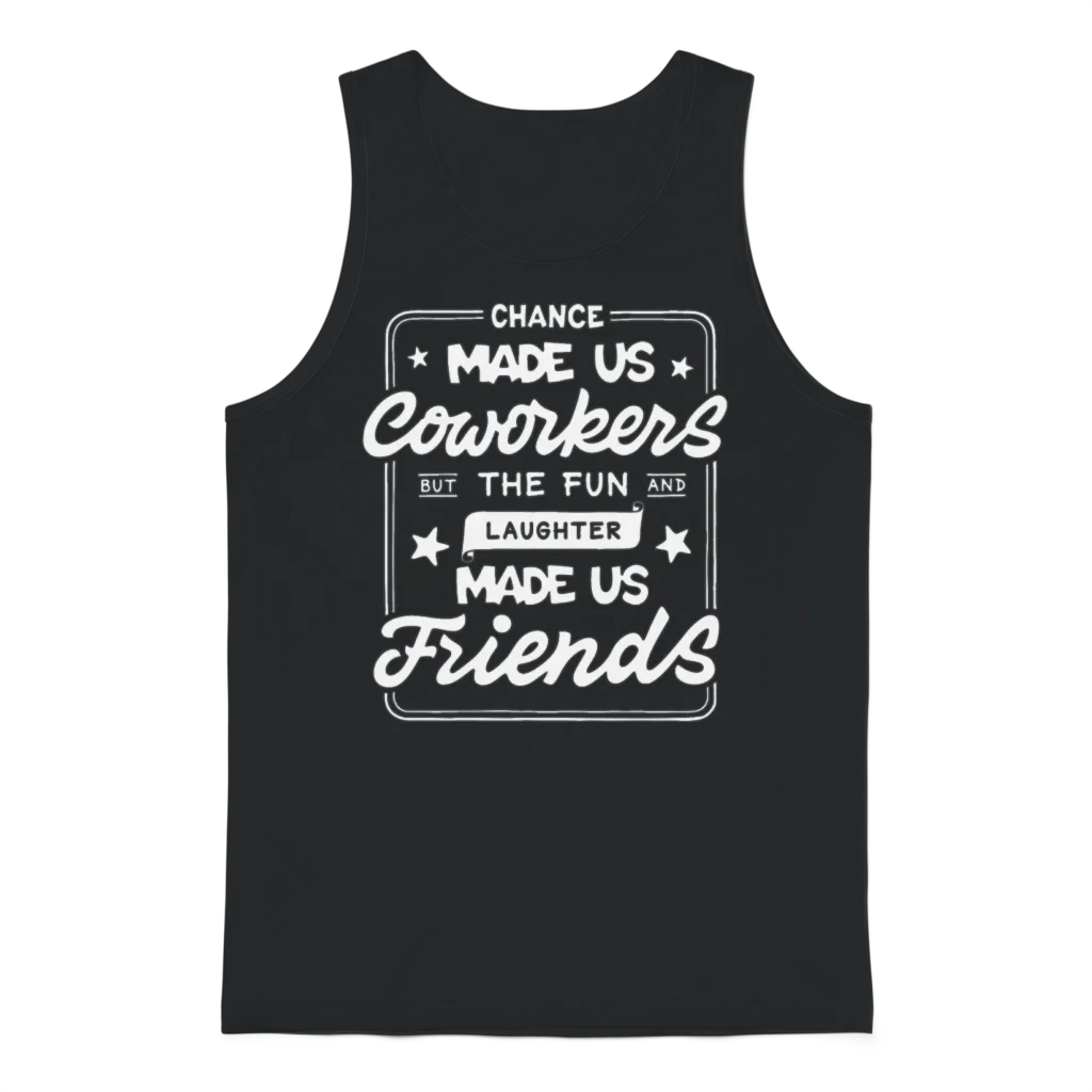 Coworkers Fun Unisex Tank Top - Black