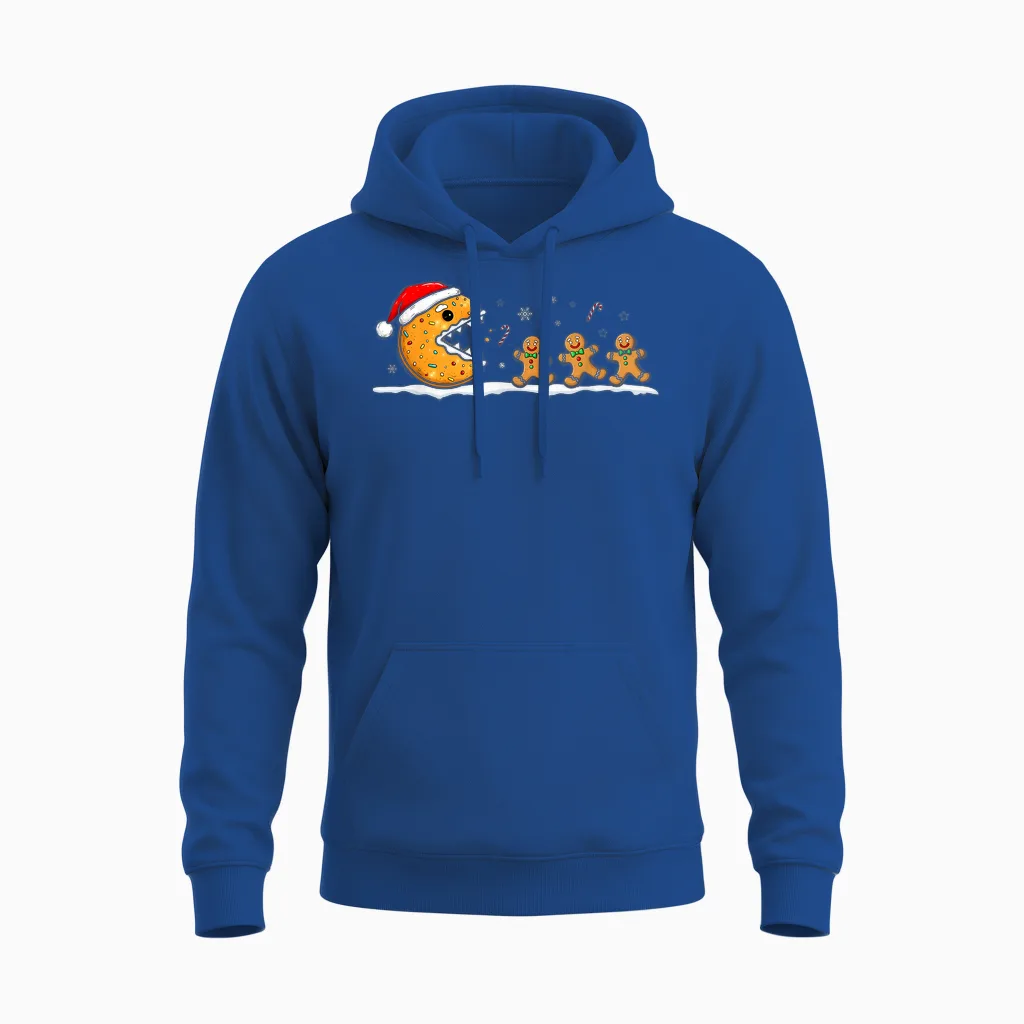 Funny Gingerbread Christmas Cookie Baking Boys Girls Unisex Hoodie in Royal