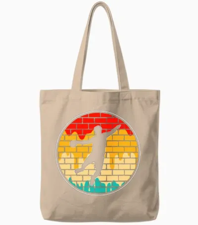 Handball Retro Tote Bags - Natural