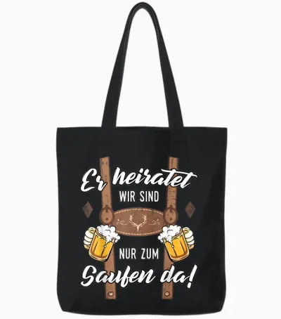 Team Bräutigam Shirt Jga Männer T-Shirt Junggesellenabschied Tote Bags - Black