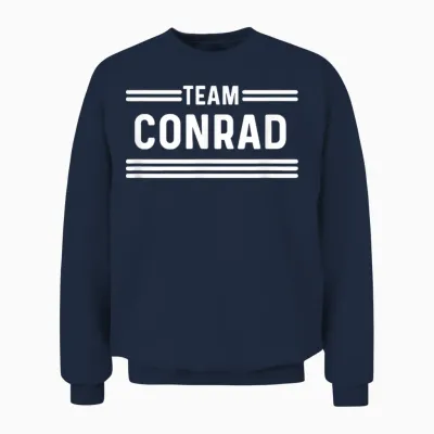 Team Conrad - Familienname Unisex Sweatshirt - Navy