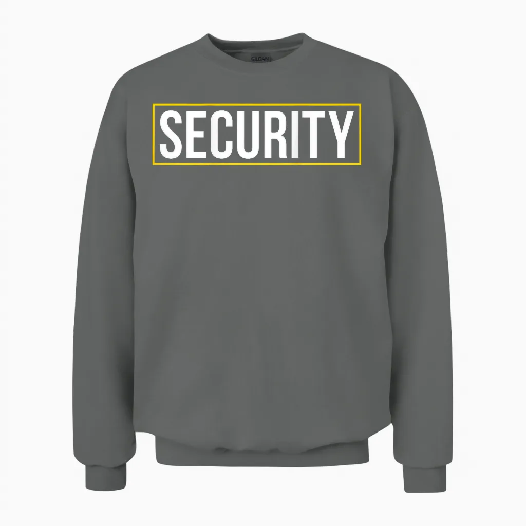 Event Security Guard Security Team Unisex Sweatshirt in Graphite Heather