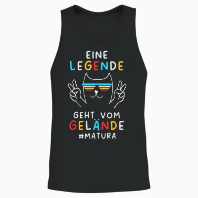 Matura Geschafft 2026 Matura Abschluss Eine Legende Geht Unisex Tank Top - Black