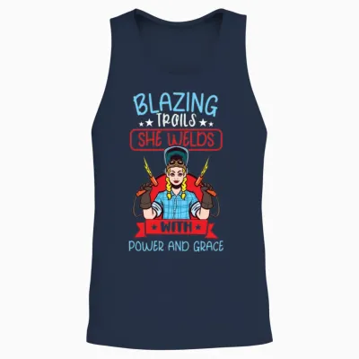 Welder Funny Funny Welding Gift Unisex Tank Top - Navy