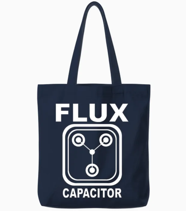 Retro Circuit Node Tote Bags - Navy
