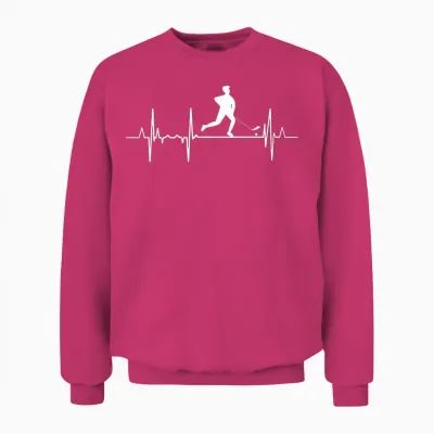 My Heart Beats for Roller Hockey Unisex Sweatshirt - Heliconia