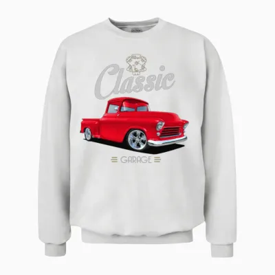 Classic One Red 56 Unisex Sweatshirt - White