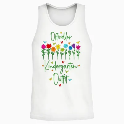 Offizielles Kindergarten Outfit - Erzieher Kita Erzieherin Unisex Tank Top - White