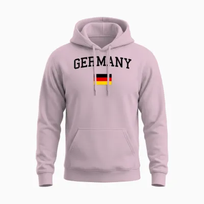 Deutschlandflagge Herren Damen Kinder Deutschland Unisex Hoodie - Light Pink