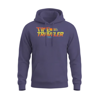 Back to the Future Time Traveler Unisex Hoodie - Heather Sport Dark Navy
