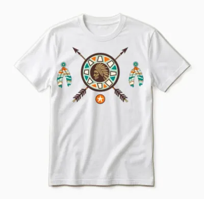 Native American 1 Unisex T-Shirt - White