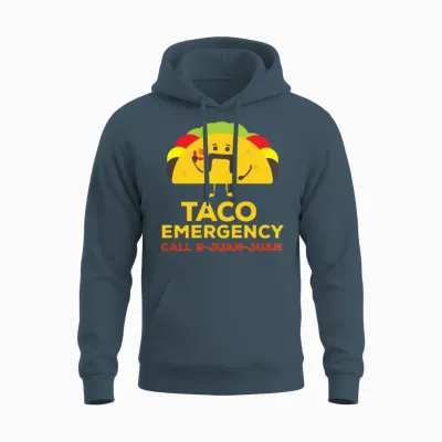 Funny Mexican Tacos Unisex Hoodie - Dark Heather