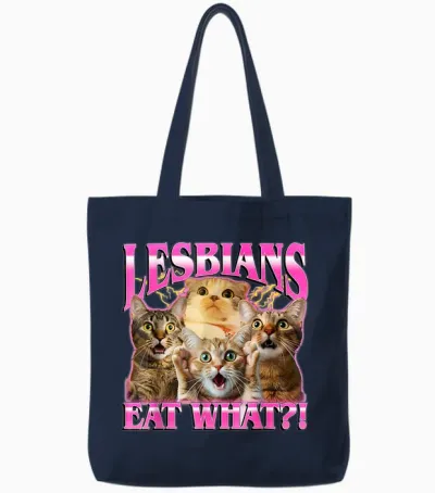 90s Graphic Tote Bags - Navy