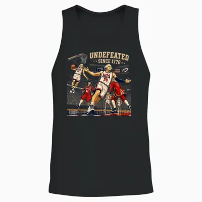 George Washington Play Basketball Usa Undefeated Since 1776 Unisex Tank Top - Black