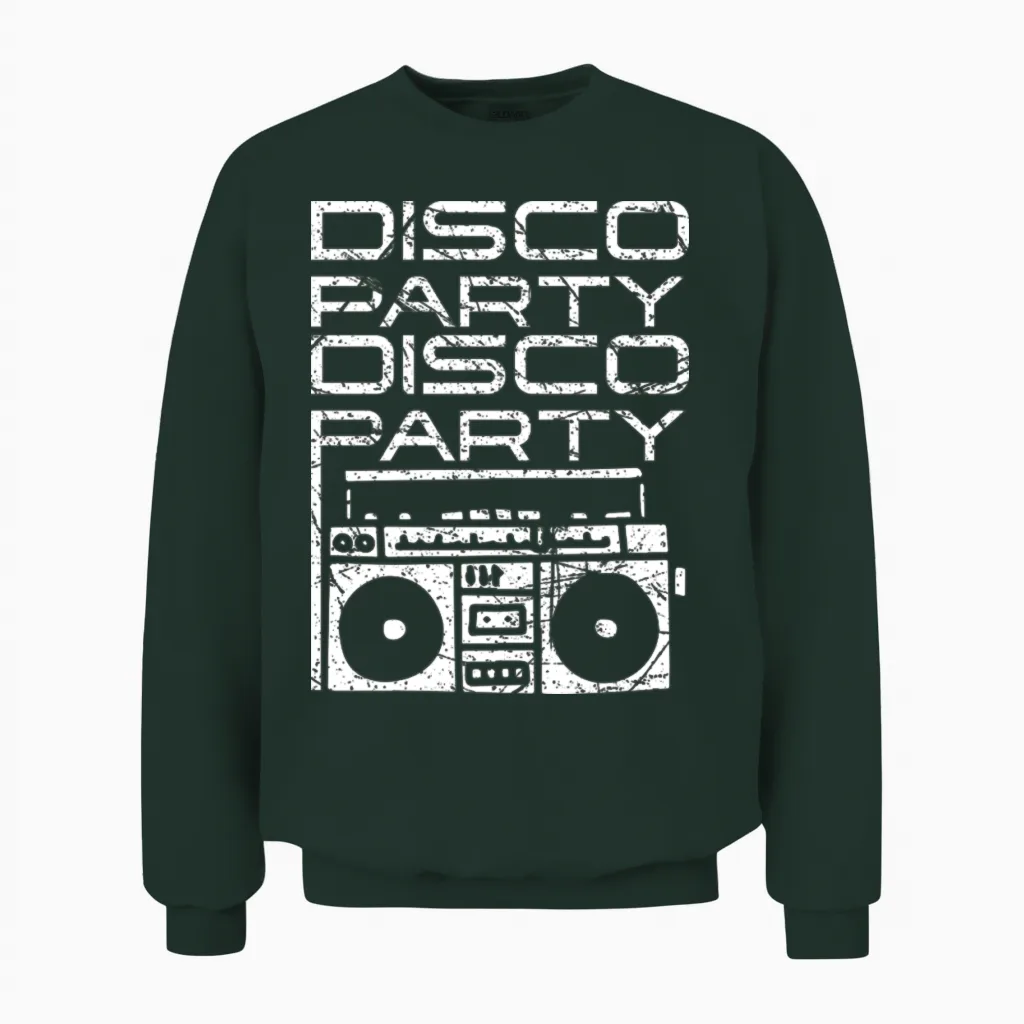 Disco Party Unisex Sweatshirt in Forest